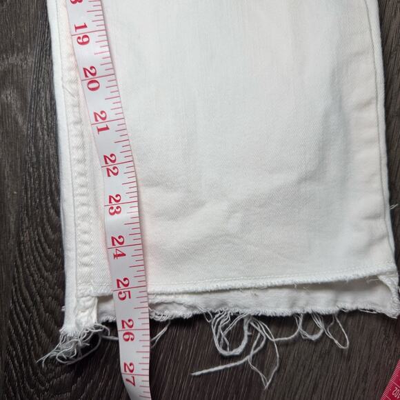 Zara White High Rise Straight Leg Jeans Size 6 - Picture 6 of 9
